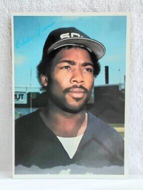 3/$25 VG/E 1980 Topps 5" x 7" Chet Lemon Jumbo MLB Signature Card 57!!